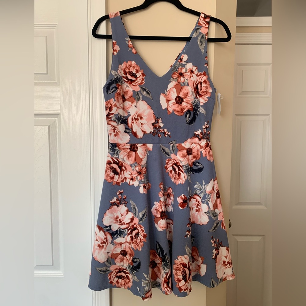 NWT Floral Mini A-Line Dress